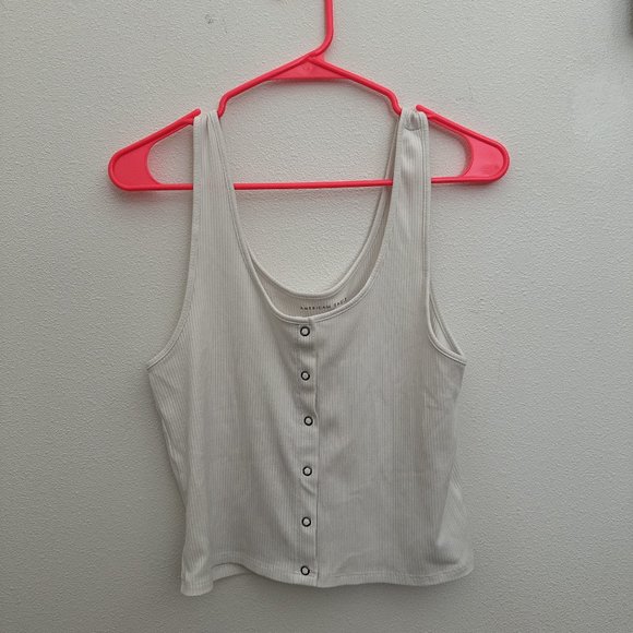 American Eagle Button Up Tank Top Size Large - Picture 1 of 2